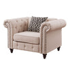 Aurelia - Chair, product view with linen fabric