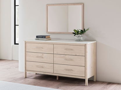 Cadmori - Six Drawer Dresser, alternate view 6 with marble