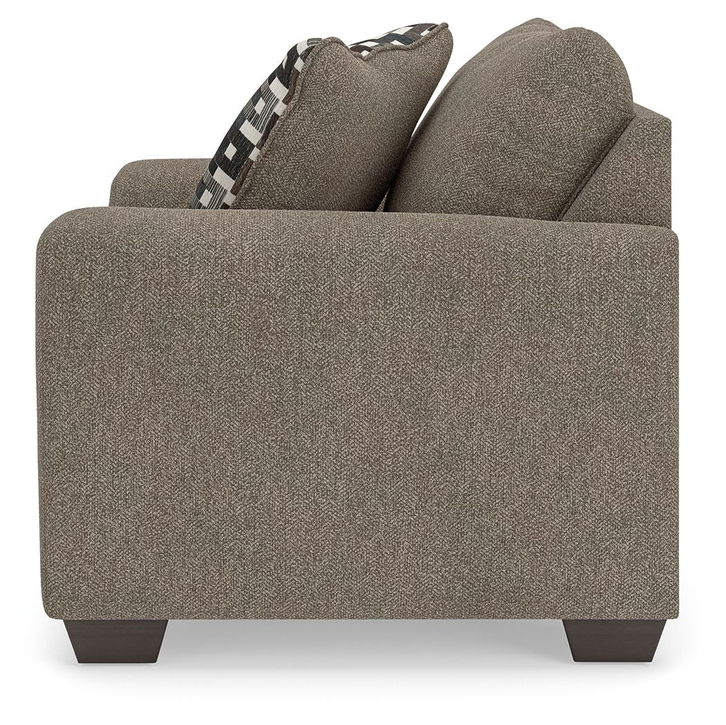 Triston-Peaks - Chair And A Half - Suede, alternate view 3 with polyester fabric