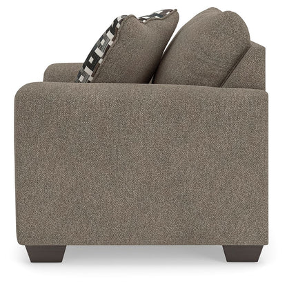 Triston-Peaks - Chair And A Half - Suede, alternate view 3 with polyester fabric