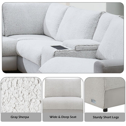Tarrance - Modular Armless Chair - Gray