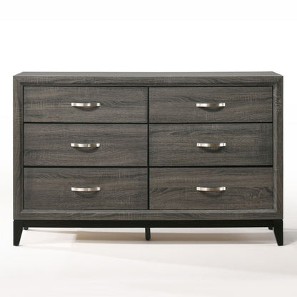 Valdemar - Dresser - Weathered Gray, alternate view 3 with wood construction