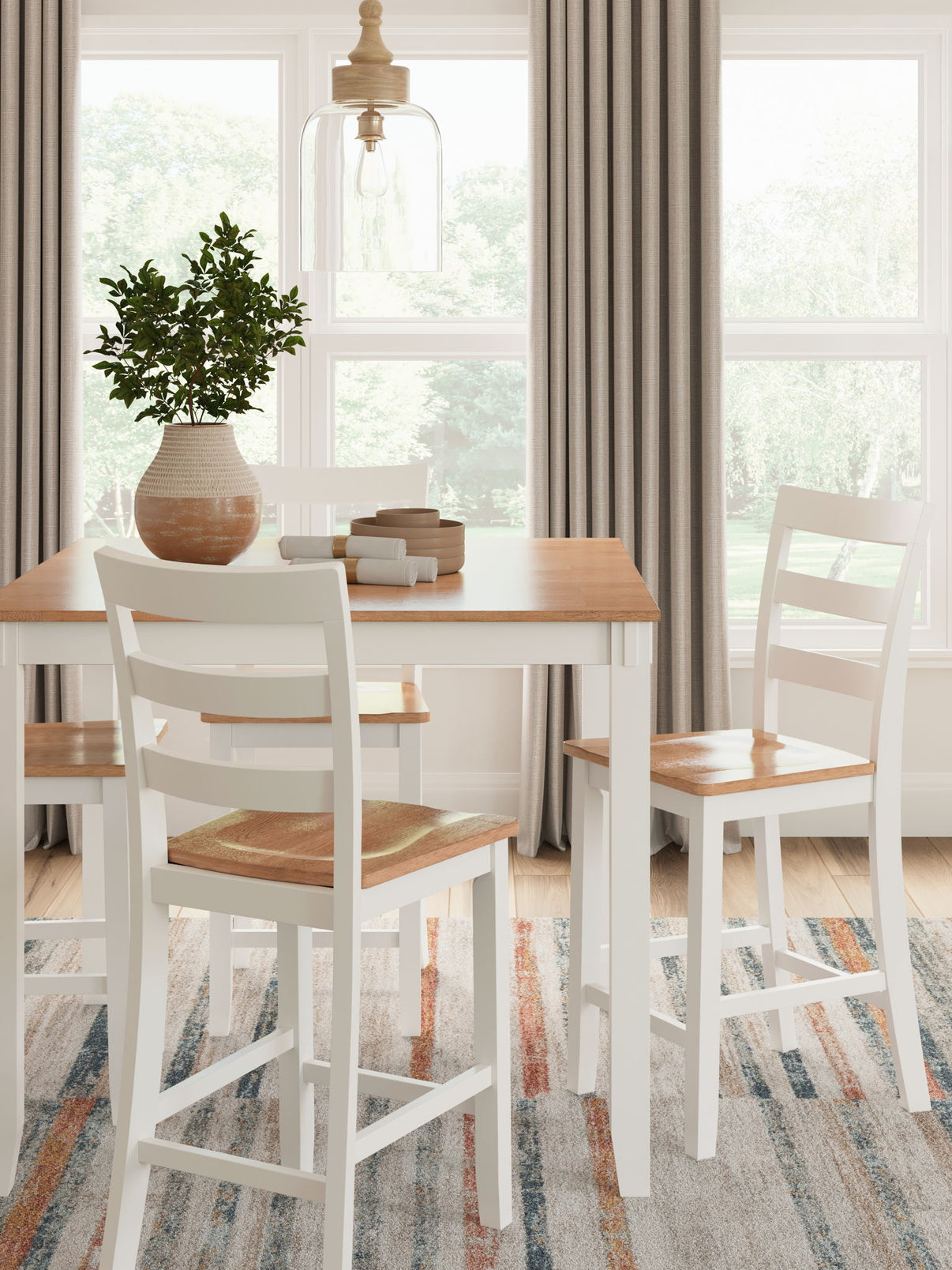 Gesthaven - Dining Room Counter Table Set, alternate view 9 with wood construction
