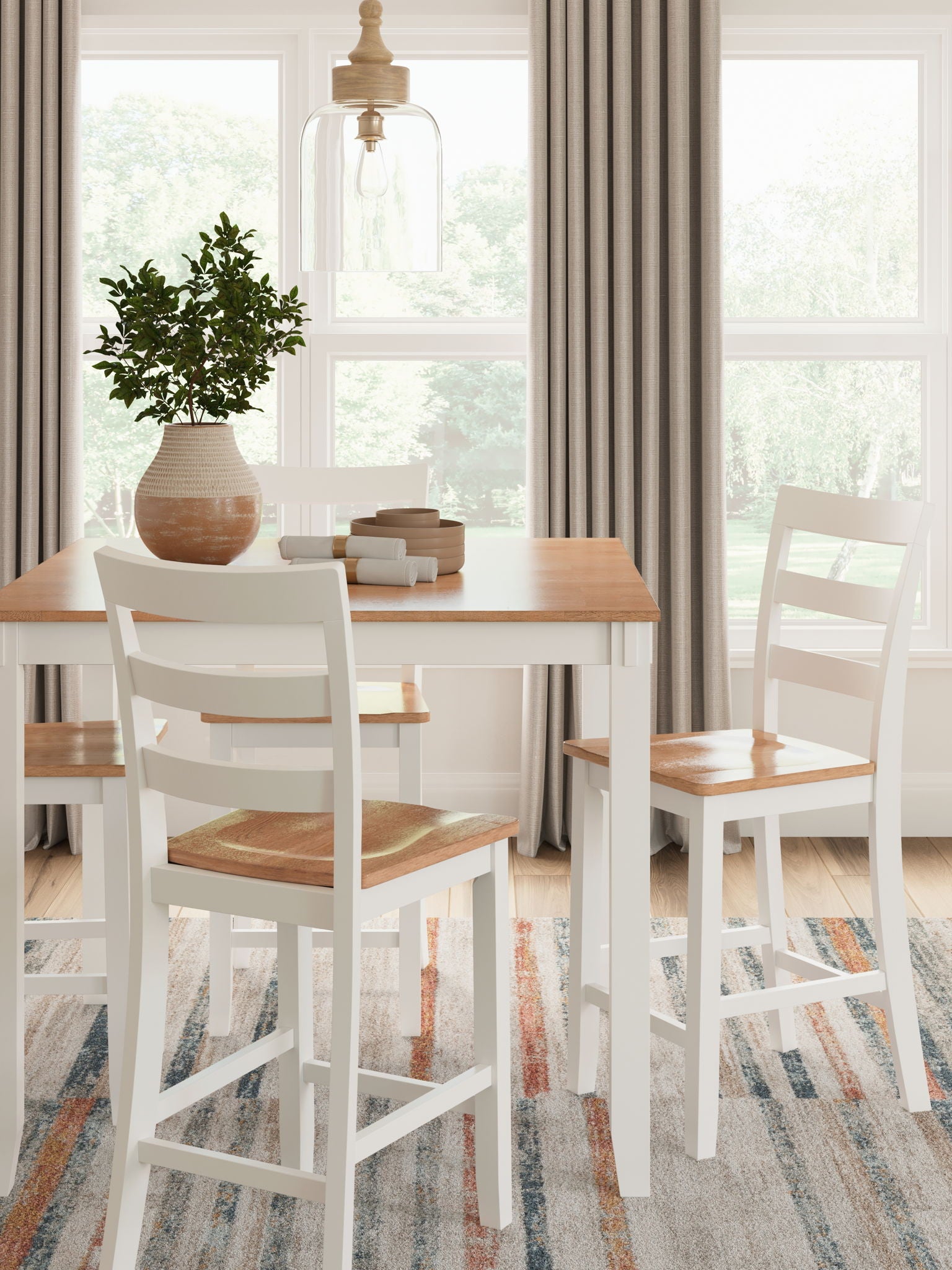 Gesthaven - Dining Room Counter Table Set, alternate view 9 with wood construction