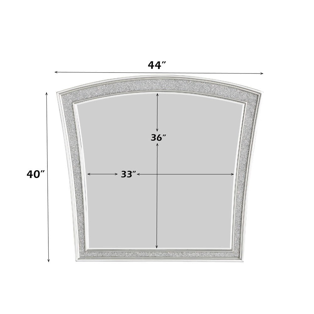 Maverick - Mirror - Platinum, alternate view 3 with wood construction