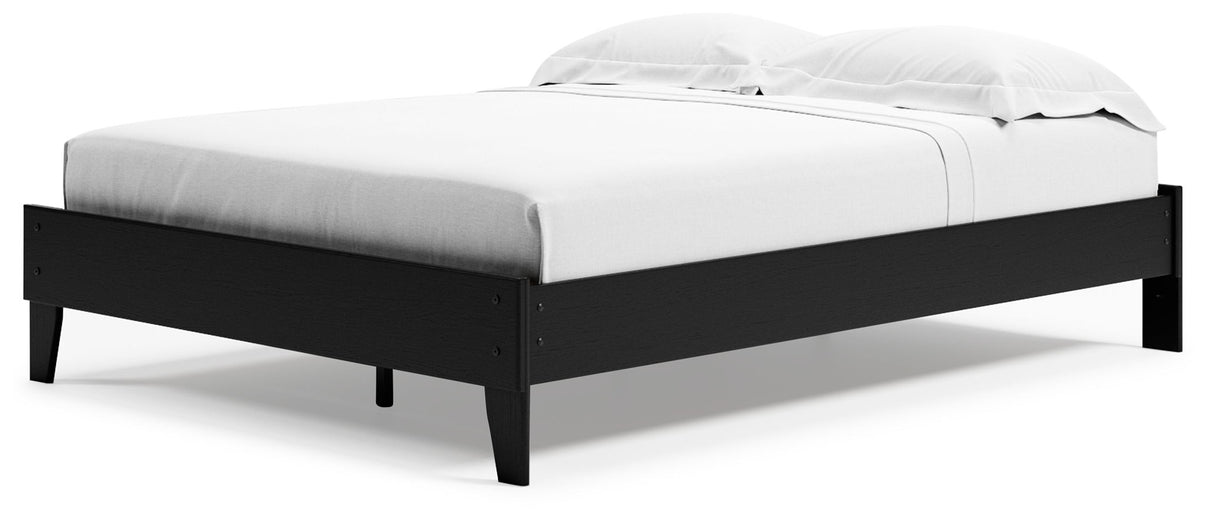Finch - Platform Bed, alternate view 2 with wood construction