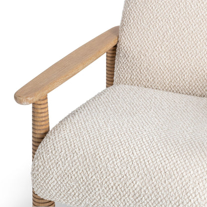 Caprice - Accent Chair - Light Beige / Natural, alternate view 2 with polyester fabric