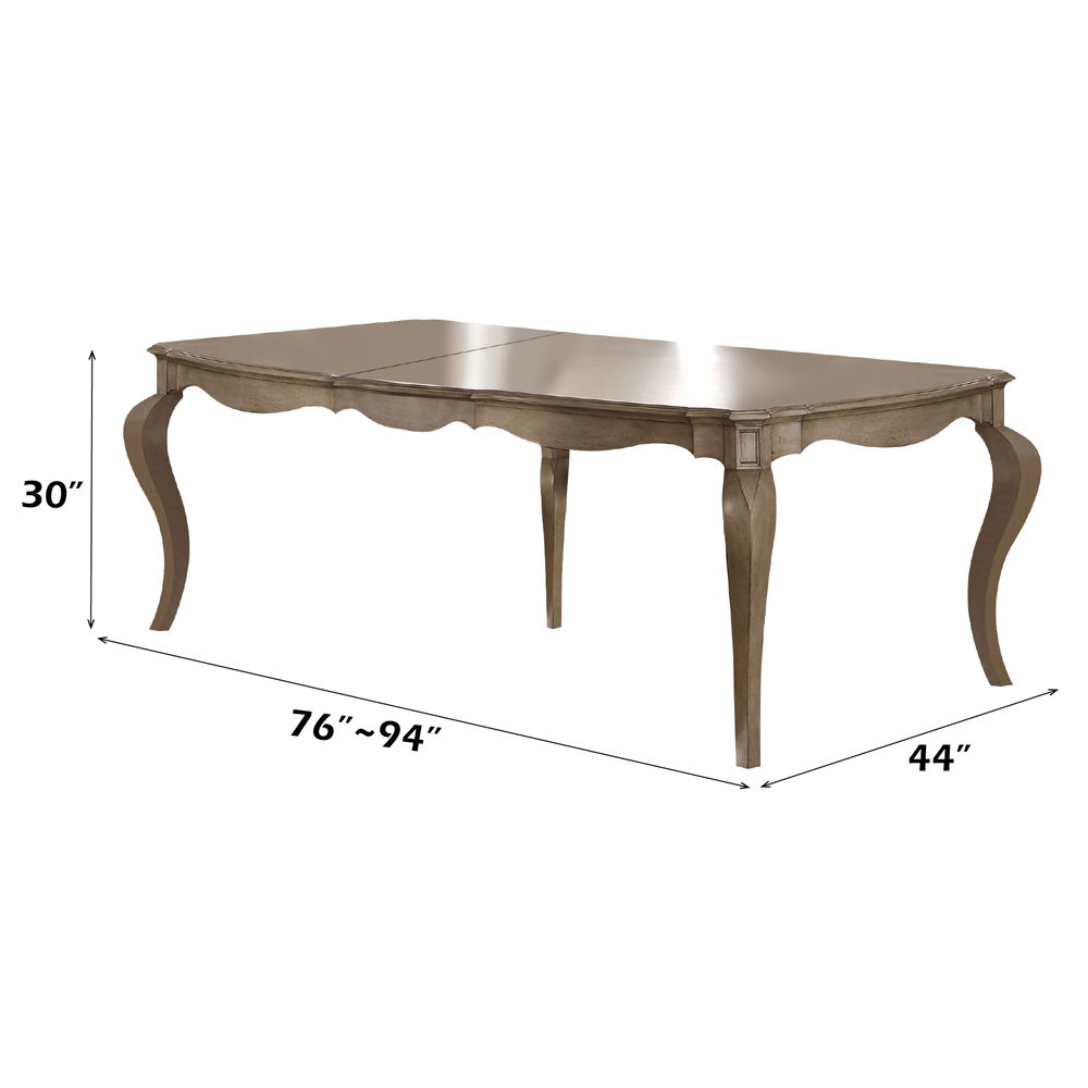 Chelmsford - Dining Table - Antique Taupe, alternate view 2 with wood construction