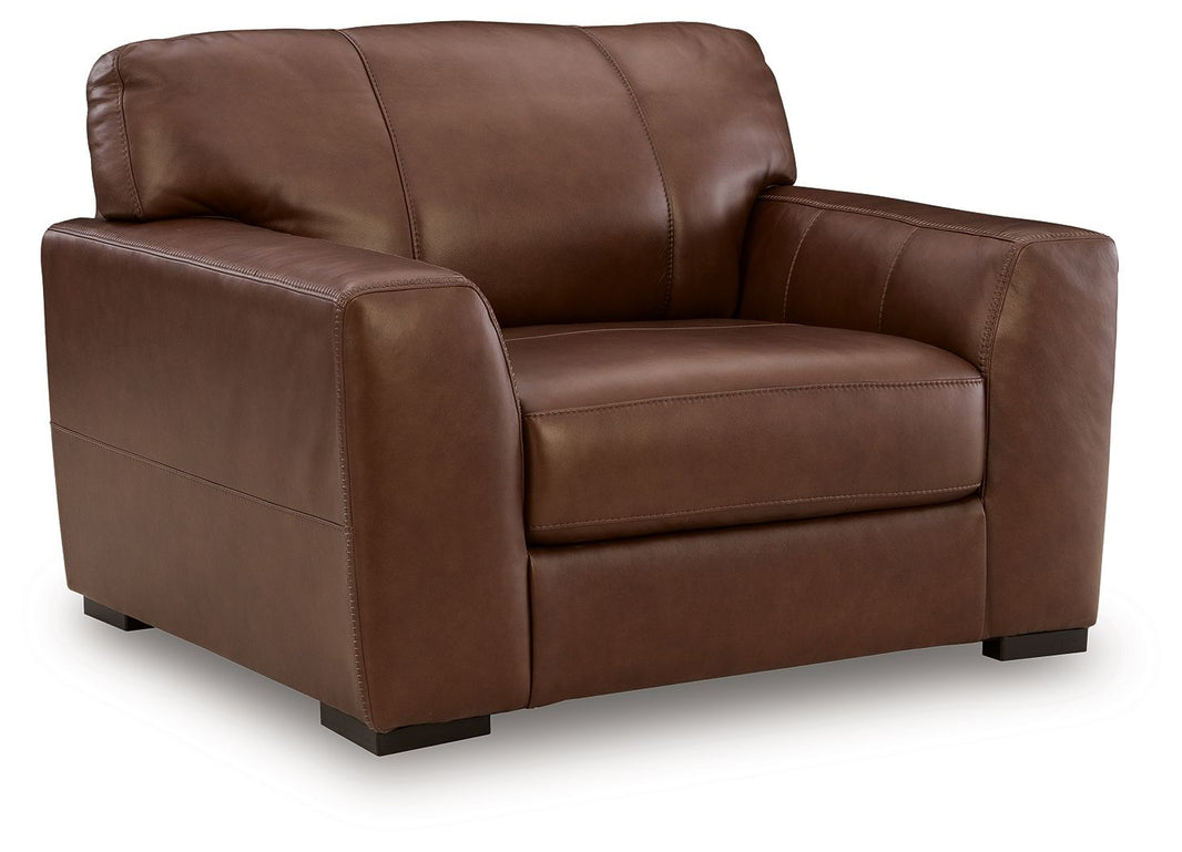 Brogliano - Chair And A Half - Canyon, product view with top-grain leather