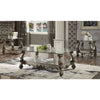 Versailles - Square End Table, alternate view 2 with glass