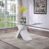Pervis - Dining Table, product view with glass