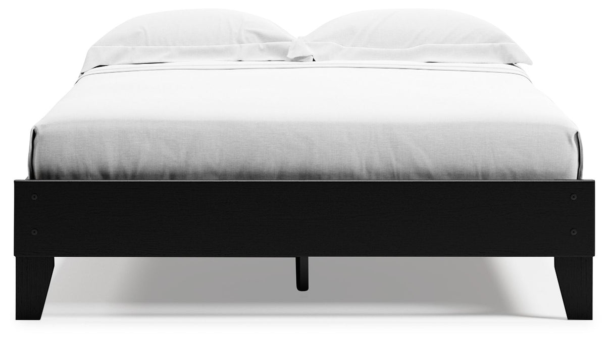 Finch - Platform Bed, alternate view 3 with wood construction