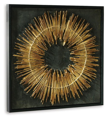 Buddins Wall Art Black / Gold Finish, gallery image 3