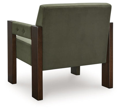 Adlanlock - Accent Chair, alternate view 5 with faux leather