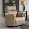 Elison - Motion Glider Recliner With Swivel, product view with wood construction