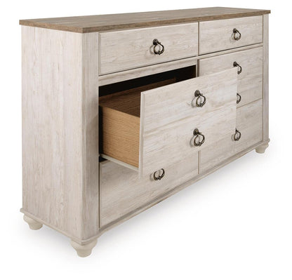 Willowton - Dresser, alternate view 3 with wood construction