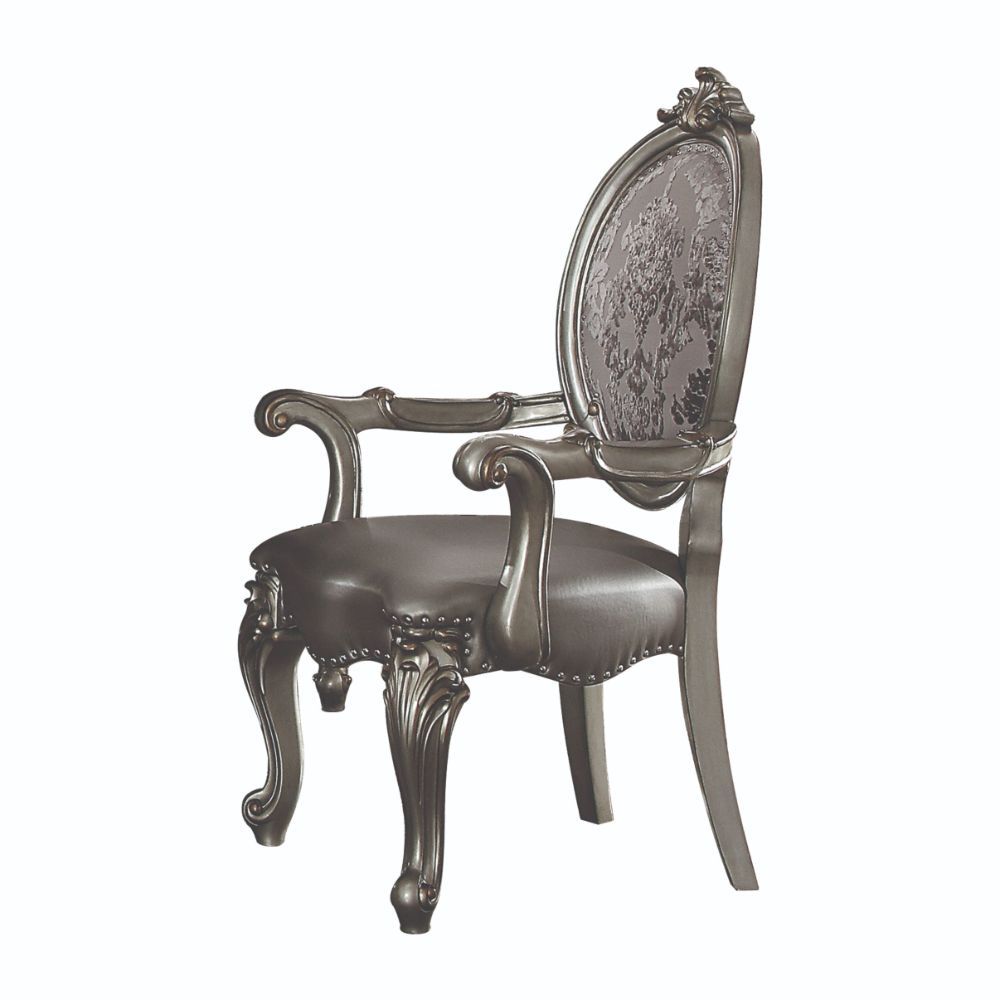 Versailles - Dining Chair, product view with leather upholstery