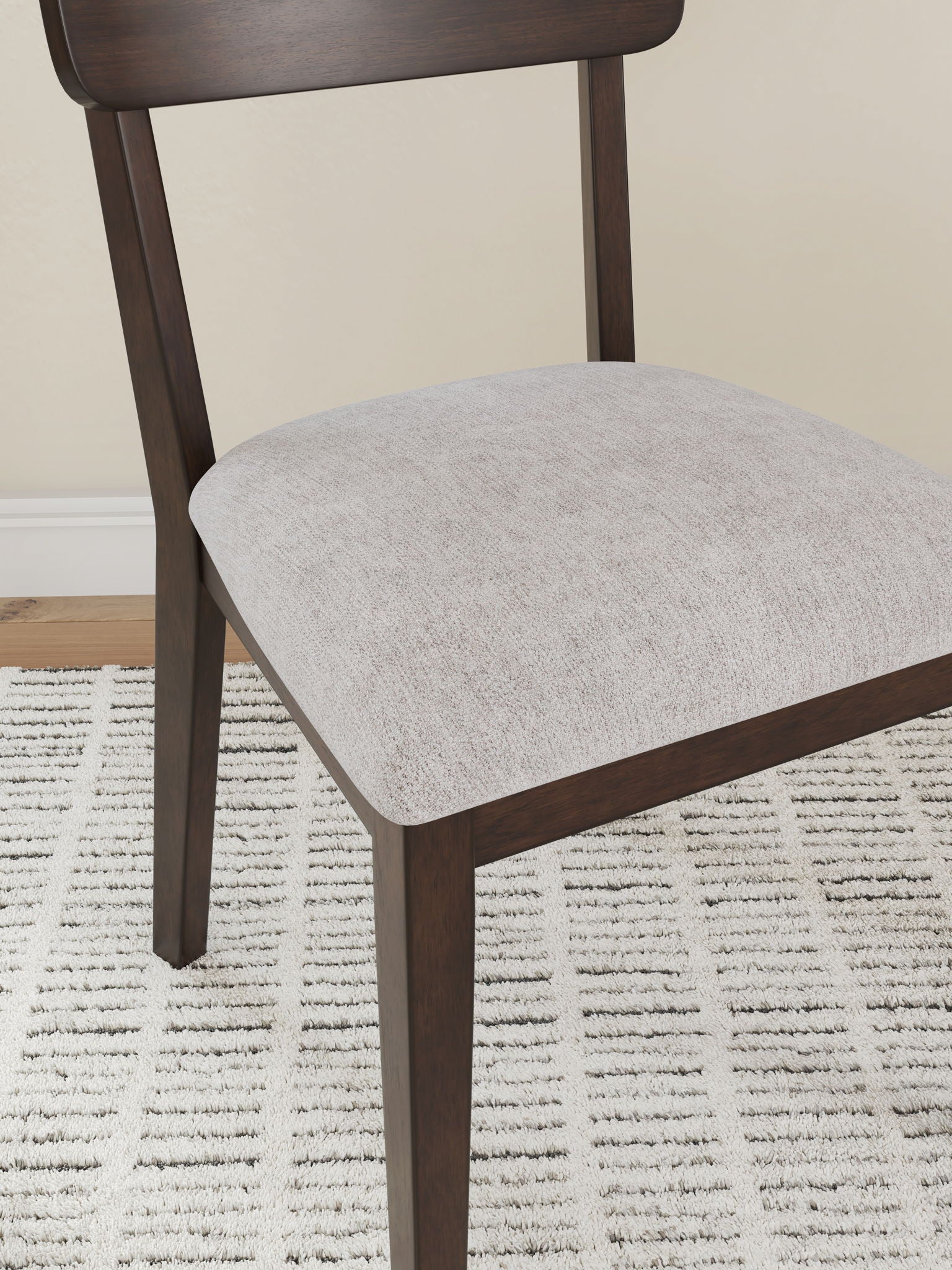 Mallenette - Dining Upholstered Side Chair (Set of 2) - Merlot, alternate view 5 with polyester fabric