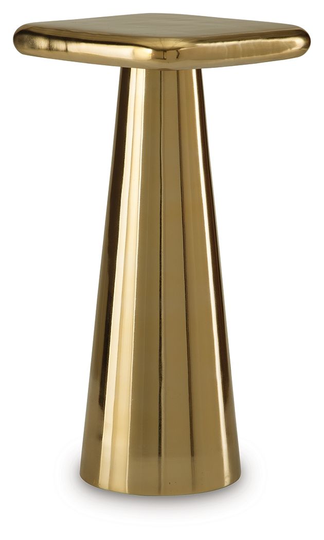 Dallenburg - Accent Table - Gold Finish, product view with metal