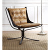 Carney - Accent Chair, product view with top-grain leather