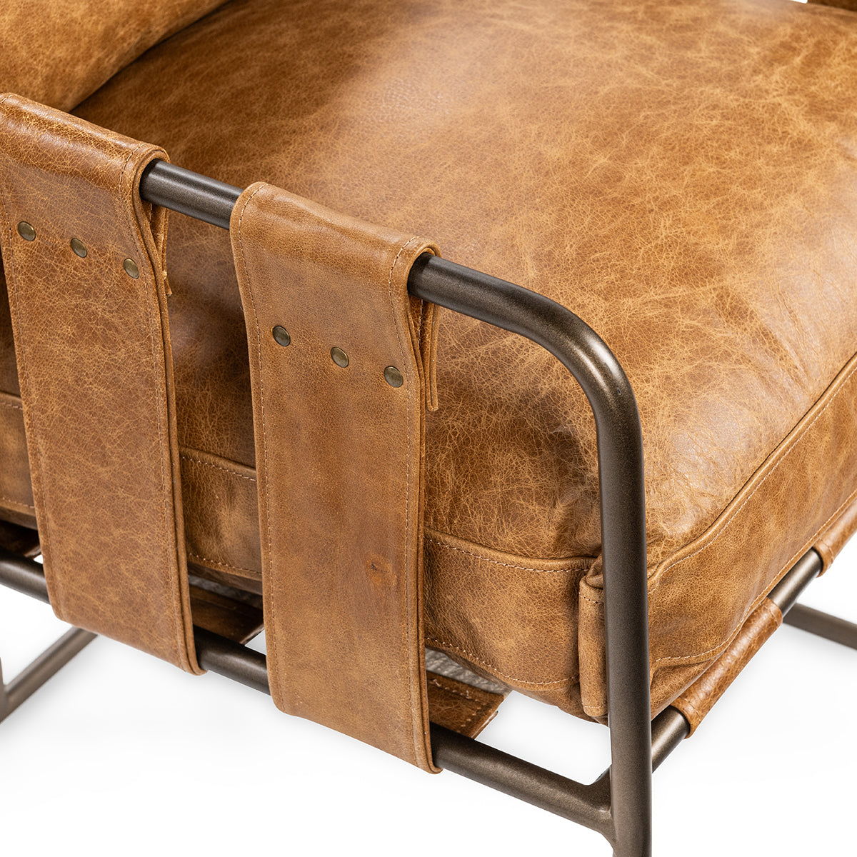 Strapling - Leather Dining Chair, alternate view 9 with top-grain leather