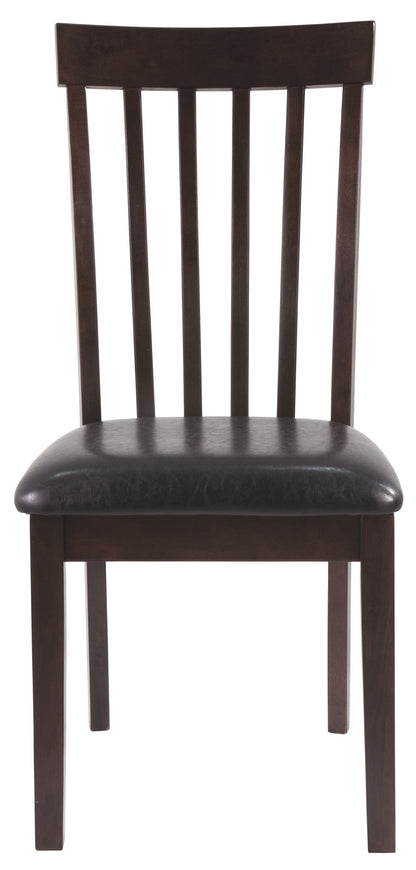 Hammis - Dining UPH Side Chair (Set of 2) - Dark Brown, alternate view 5 with wood construction