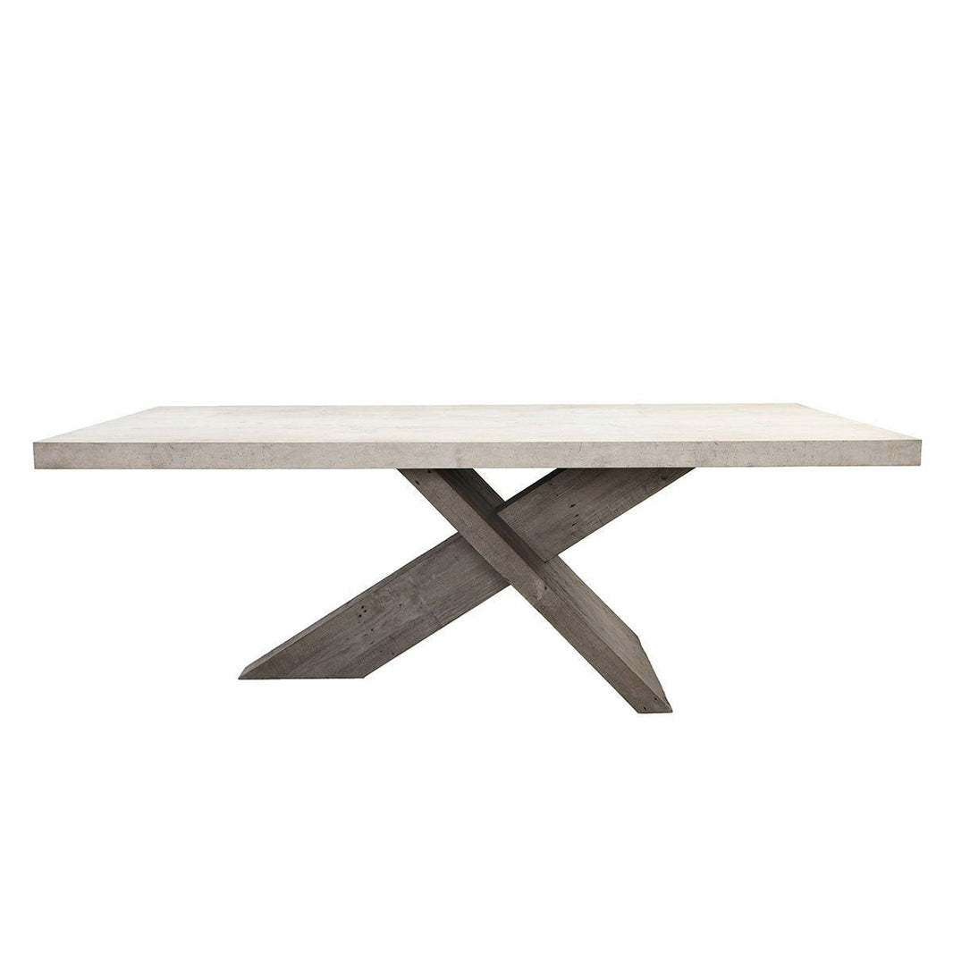 Durant - Dining Table, alternate view 2 with wood construction