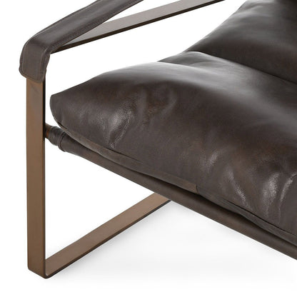 Morgan - Accent Chair, alternate view 5 with top-grain leather