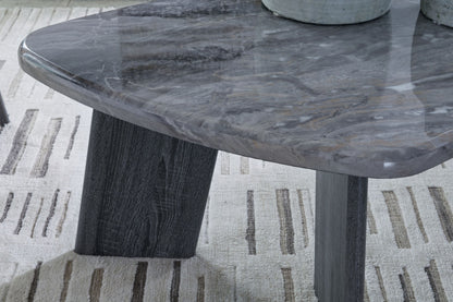 Bluebond - Occasional Table Set (Set of 3) - Gray, alternate view 2 with wood construction