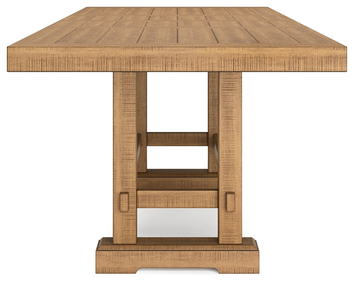 Havonplane - Rectangular Dining Room Counter Extension Table - Brown, alternate view 3 with solid wood