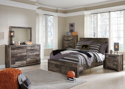 Derekson - Panel Bed, alternate view 21 with wood construction