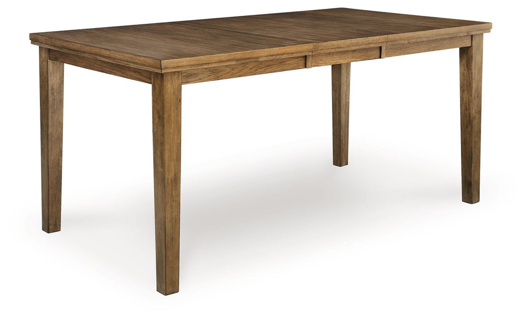 Urbinforte - Counter Height Dining Extension Table - Light Brown, product view with engineered wood