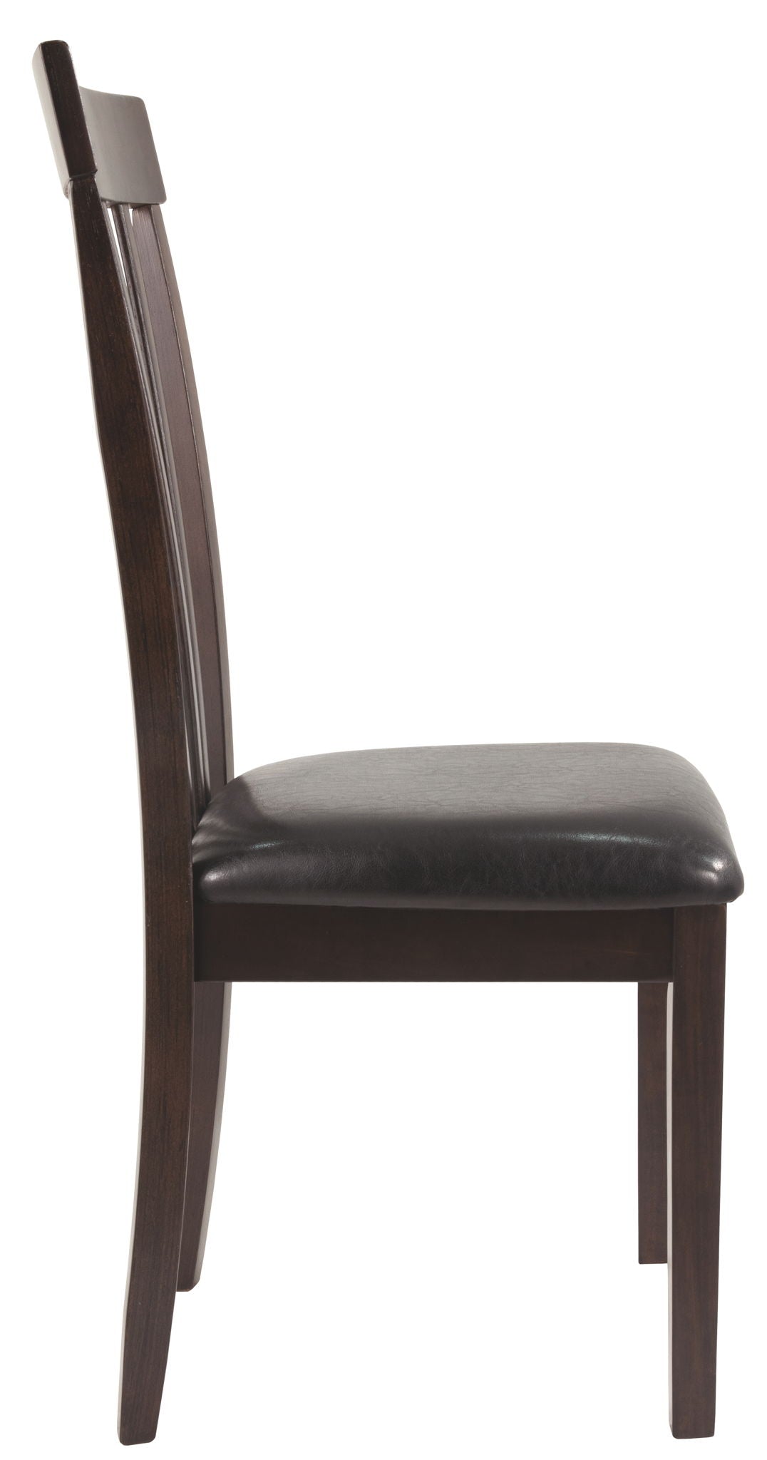 Hammis - Dining UPH Side Chair (Set of 2) - Dark Brown, alternate view 6 with wood construction