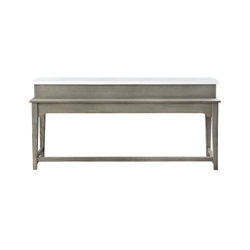 Wandella - Counter Height Set w/USB, alternate view 4 with wood construction