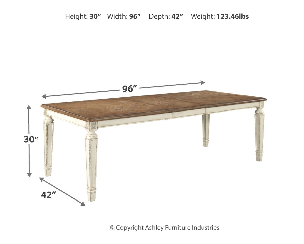 Realyn - Rectangular Dining Table Set, alternate view 8 with wood construction