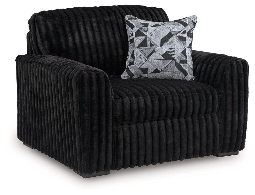 Midnight-Madness - Chair And A Half, product view with metal