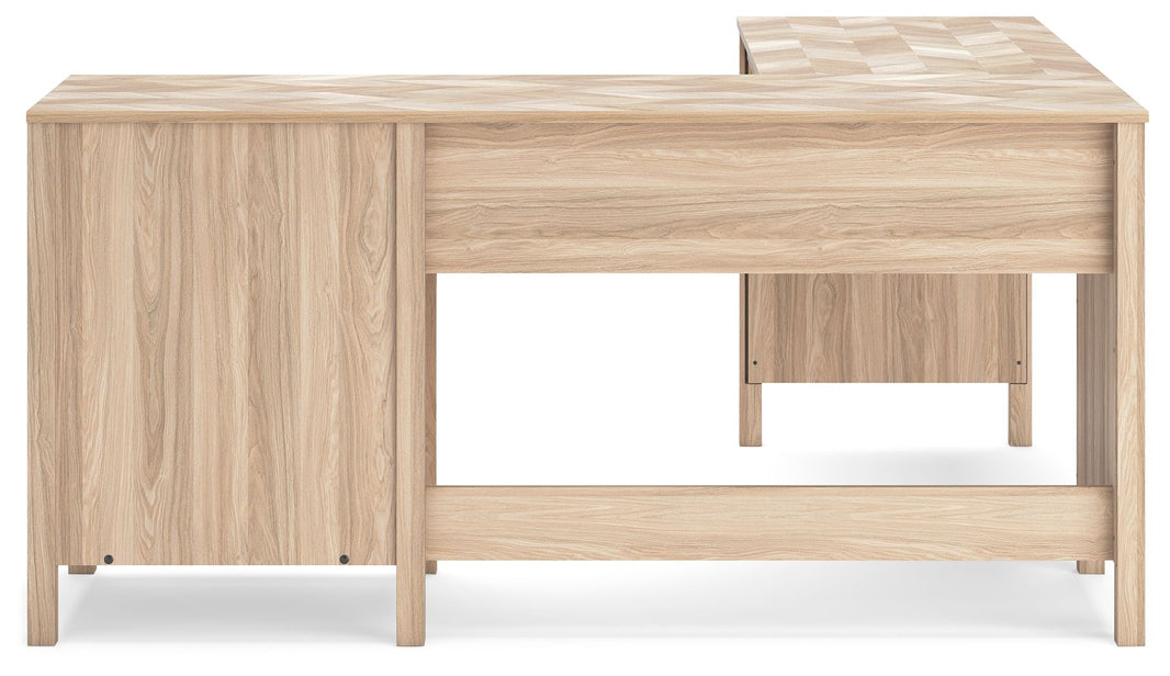 Battelle - 60" Home Office Desk With Return - Tan