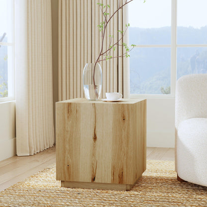Layne - Square End Table, alternate view 6 with wood construction