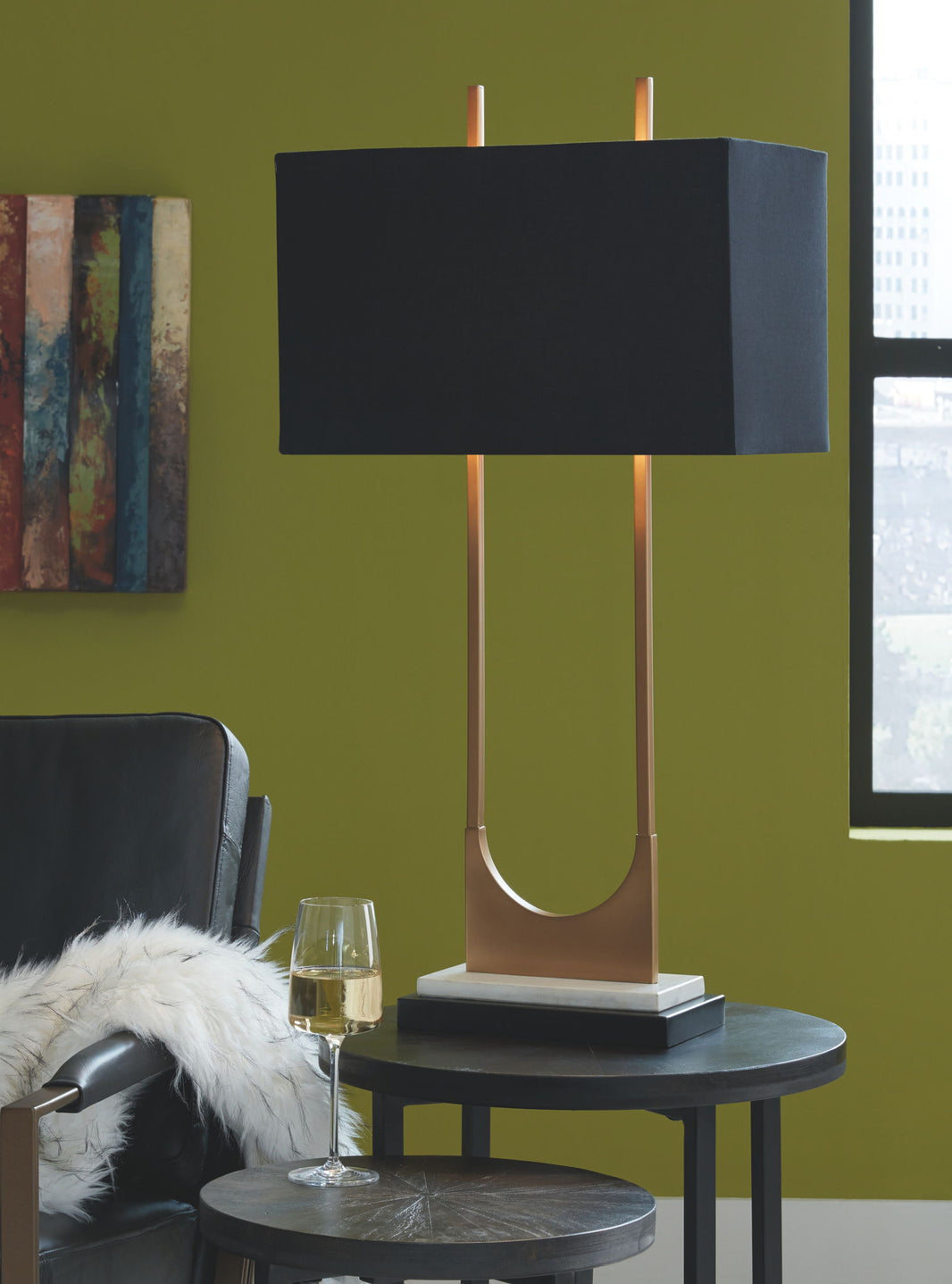 Malana - Metal Table Lamp  - Brass Finish