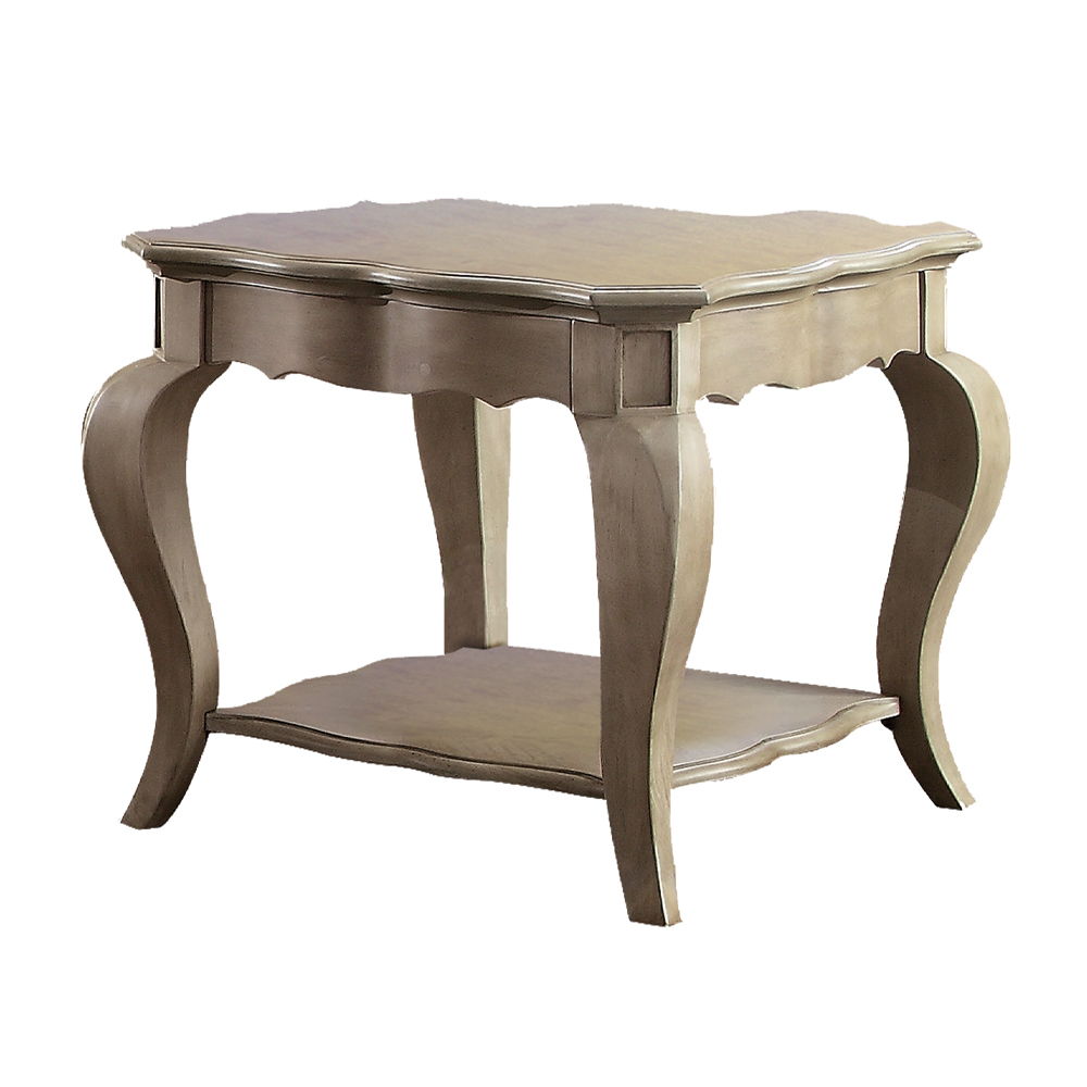 Chelmsford - End Table - Antique Taupe, alternate view 2 with wood construction