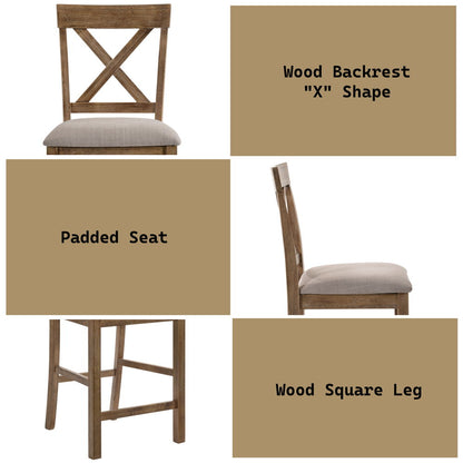 Martha II - Counter Height Chair, alternate view 7 with linen fabric