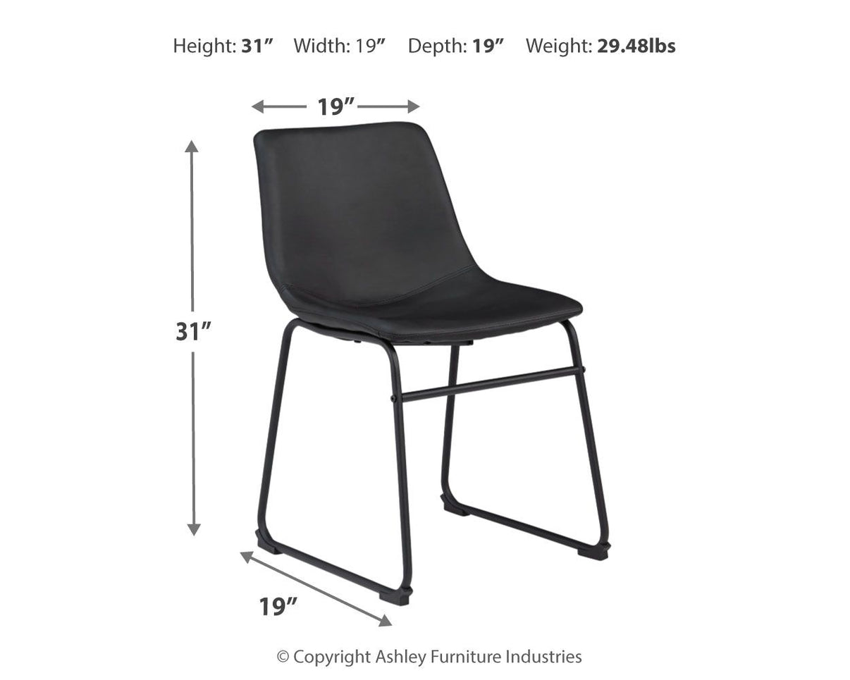 Centiar - Upholstered Side Chair, alternate view 11 with faux leather