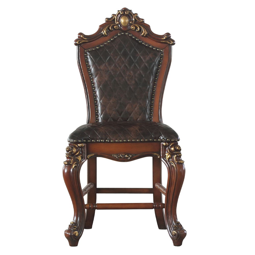 Picardy - Counter Height Chair, alternate view 5 with leather upholstery