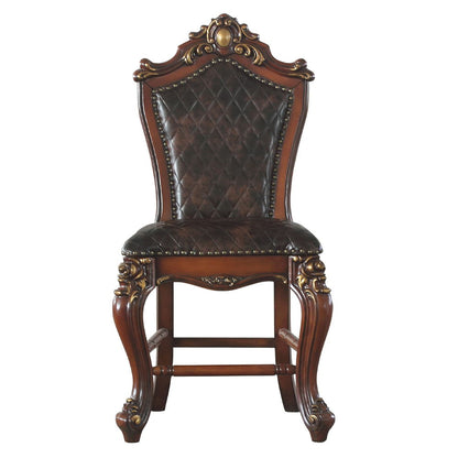 Picardy - Counter Height Chair, alternate view 5 with leather upholstery