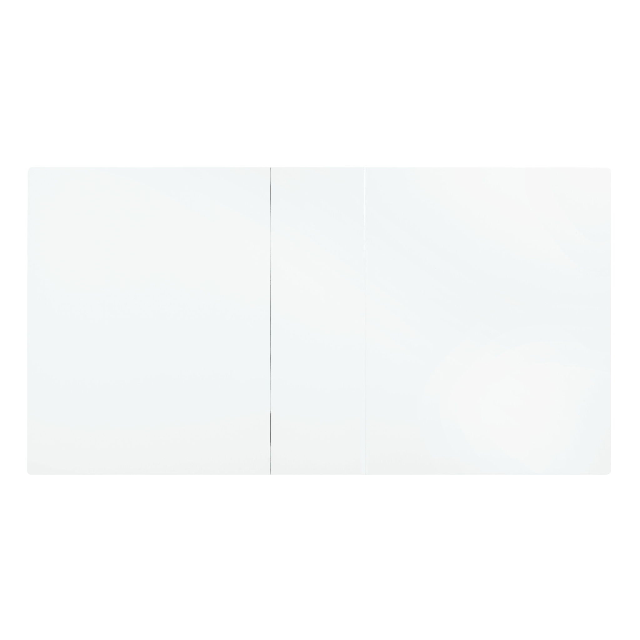 Palton - Dining Table - High Gloss White, alternate view 2 with metal