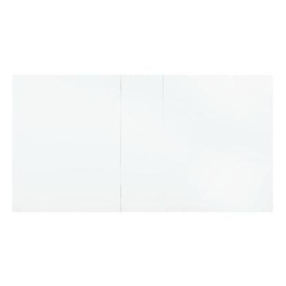 Palton - Dining Table - High Gloss White, alternate view 2 with metal