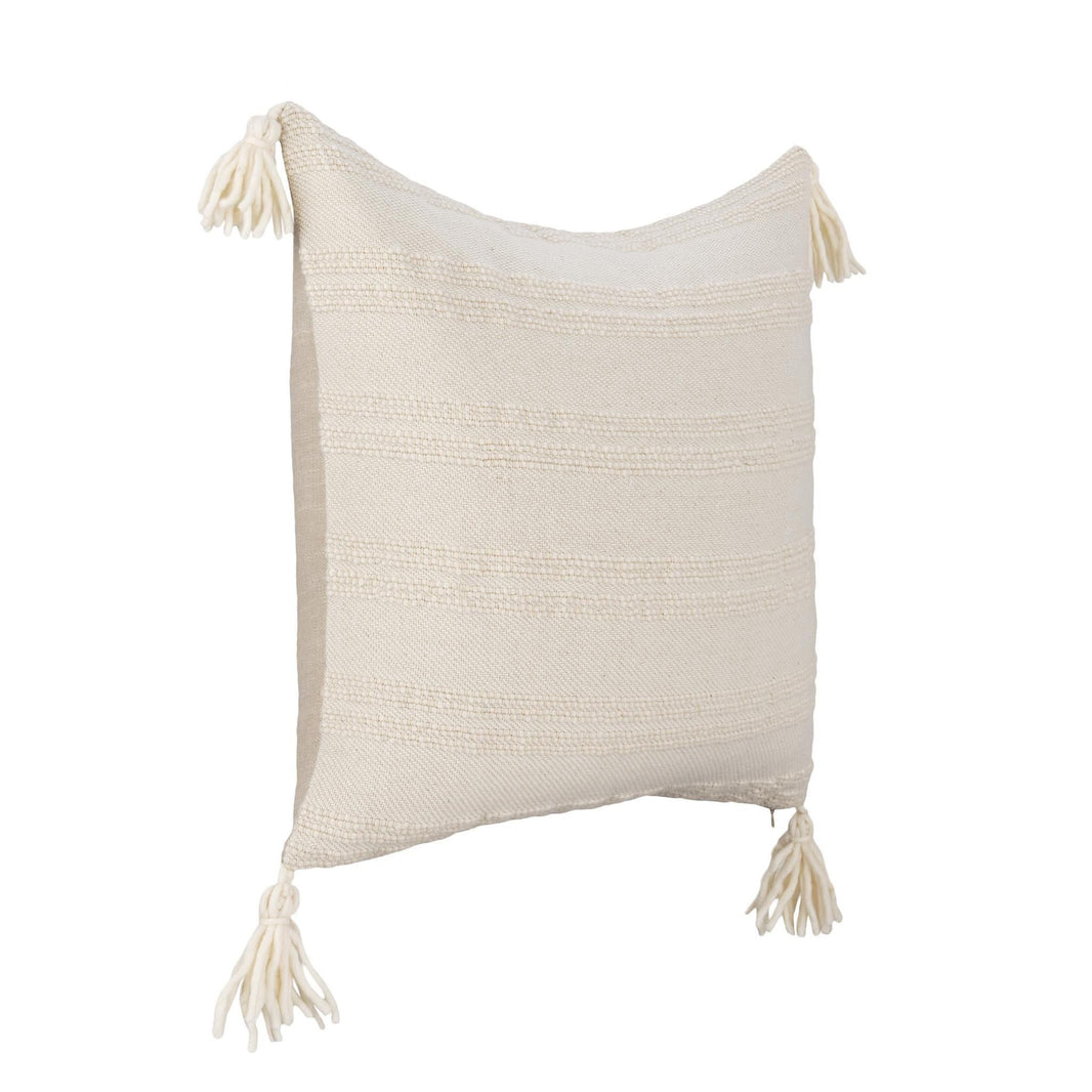 York - 26" x 26" Pillow - Natural / Ivory