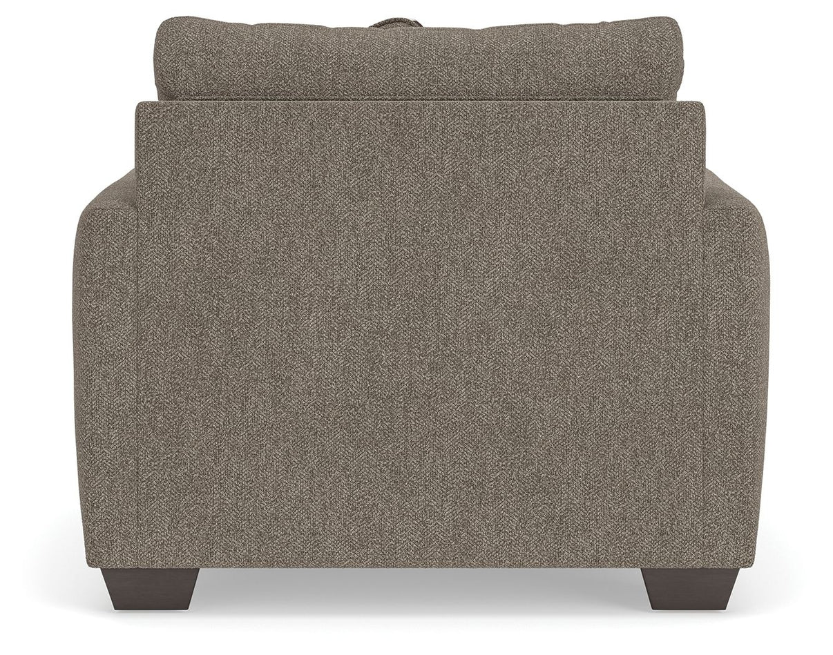 Triston-Peaks - Chair And A Half - Suede, alternate view 5 with polyester fabric