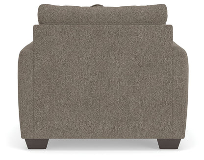 Triston-Peaks - Chair And A Half - Suede, alternate view 5 with polyester fabric