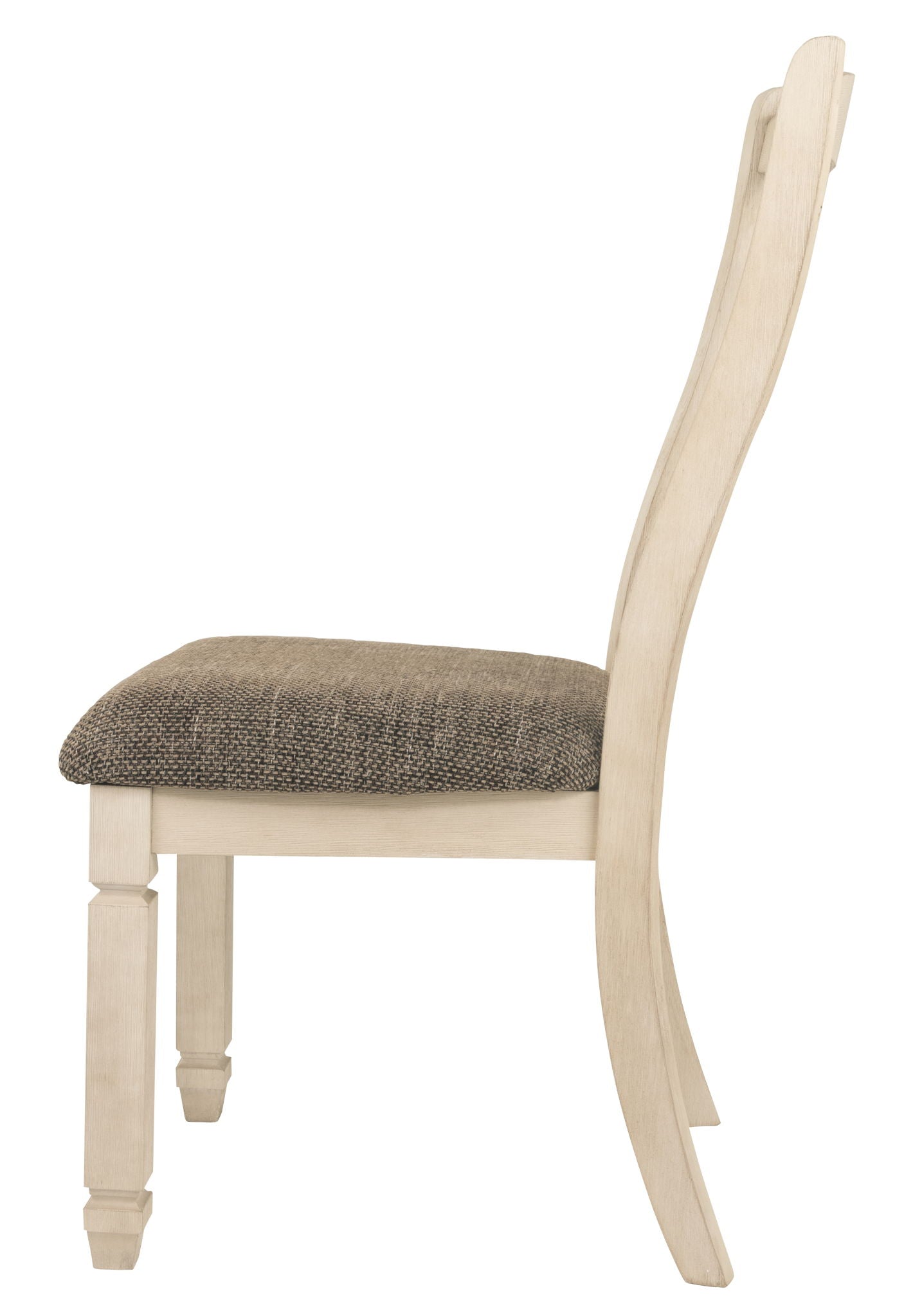 Bolanburg - Dining UPH Side Chair (Set of 2) - Rake Back - Brown / Beige, alternate view 3 with polyester fabric